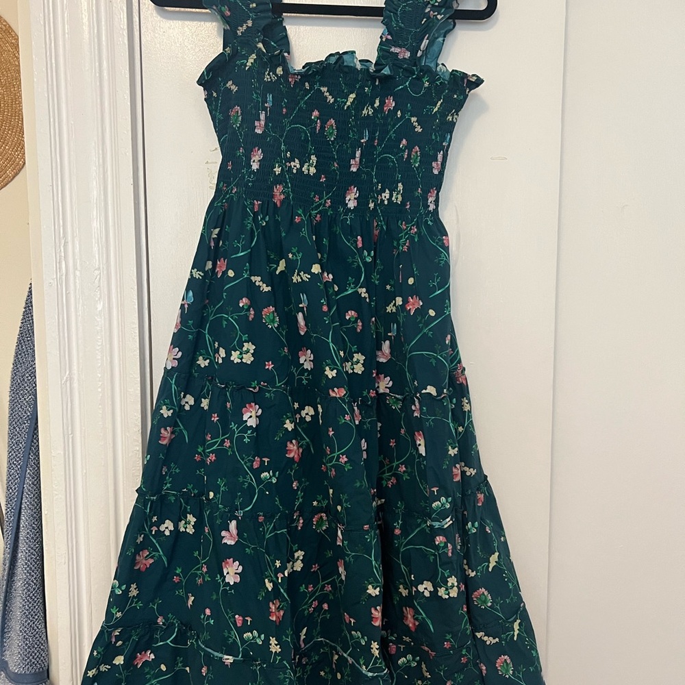 Hill House Floral Green Ellie Nap Dress